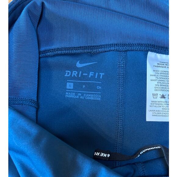 NWT Womens Nike Speed Tight Fit Blue Running Leggings Athletic Reflective Size S - Picture 12 of 12